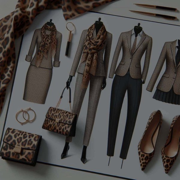 Comment harmoniser des accessoires à motif léopard avec une tenue de bureau ?